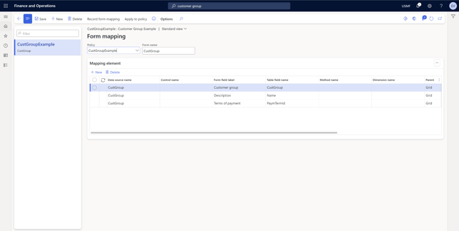 Dynamic Field Security Form mapping in Dynamics 365