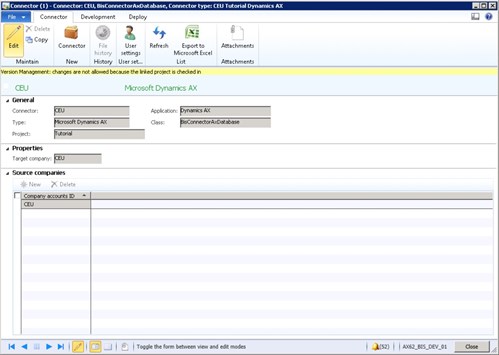 ERP integration 1: Flexible company setup with the Microsoft Dynamics AX company connector
