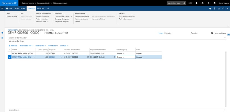 Delayed Maintenance with DynaRent For Microsoft Dynamics
