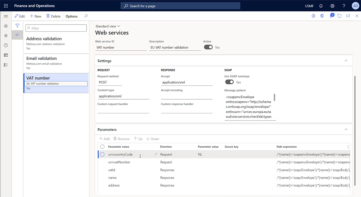 Filling in a Vendor Master Data Record in MS Dynamics 365