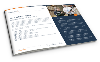 To-Increase NAV Anywhere – Sales Mobility Solutions NAV - Factsheet